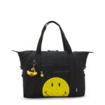 KIPLING X SMILEY + ART M YELLOW FUN BLACK