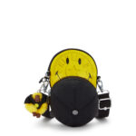 KIPLING X SMILEY + CAP BAG YELLOW FUN BLACK