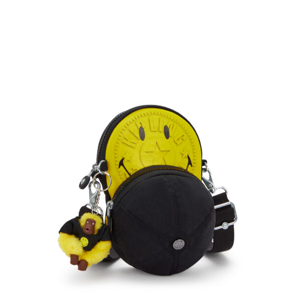KIPLING X SMILEY + CAP BAG YELLOW FUN BLACK - Image 3