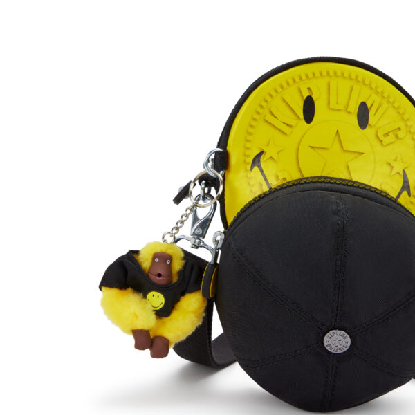 KIPLING X SMILEY + CAP BAG YELLOW FUN BLACK - Image 2